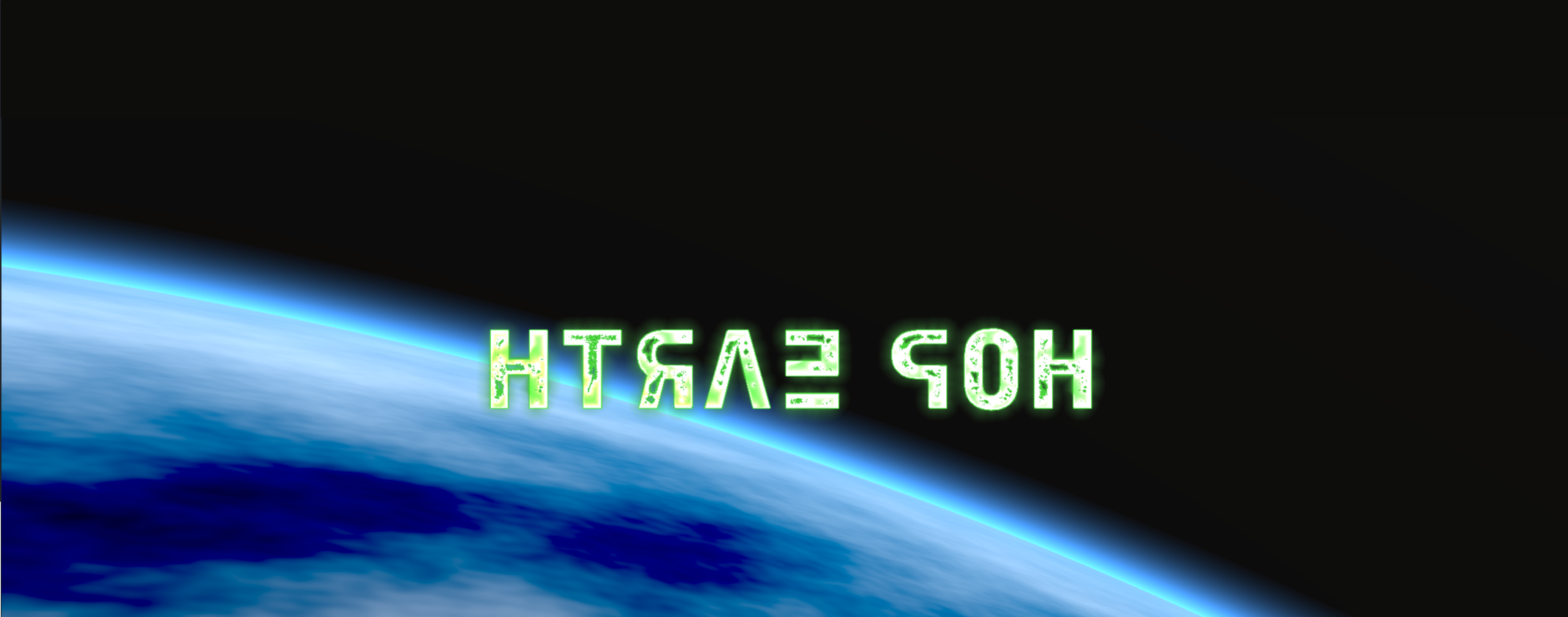 Official Hop Earth artwork showing the game title above planet Earth